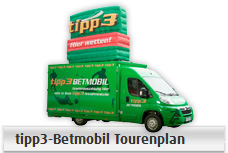 tipp3-Betmobil Tourenplan tipp3-Betmobil Tourenplan
