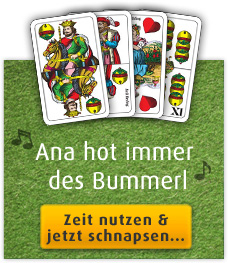 Zeit nutzen und jetzt schnapsen...