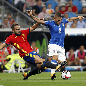 Italien gegen Spanien