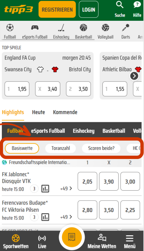 Mobile Sportwetten