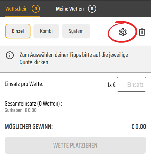 Wettschein