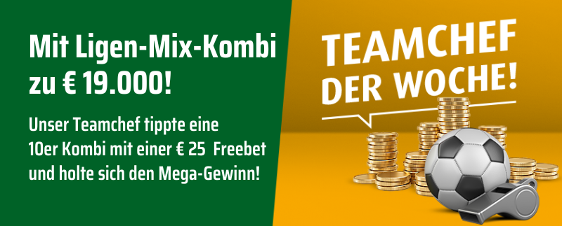 Jetzt Teamchef werden!