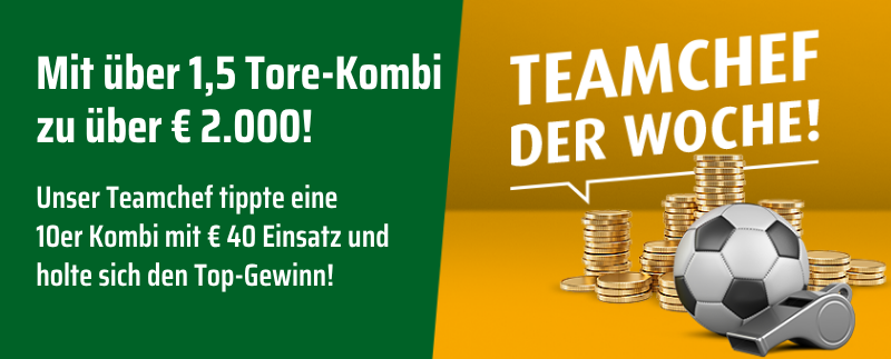Jetzt Teamchef werden!
