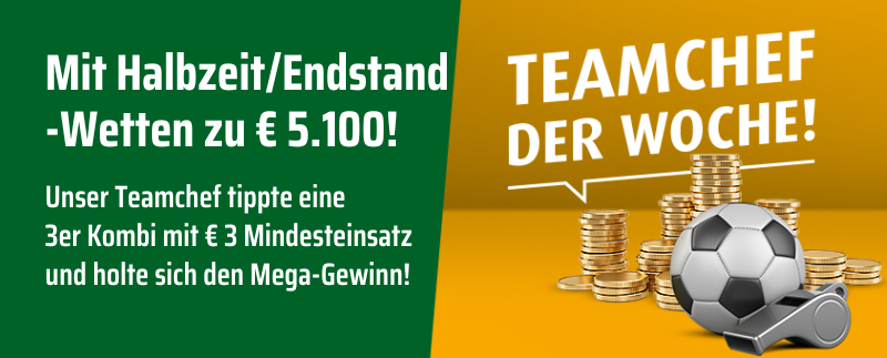 Jetzt Teamchef werden!