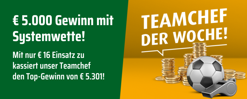 Jetzt Teamchef werden!